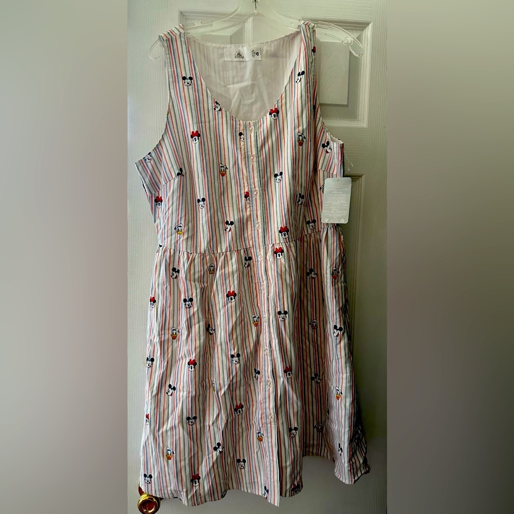 Disney dress Mickey Minnie Donald dress medium ladies